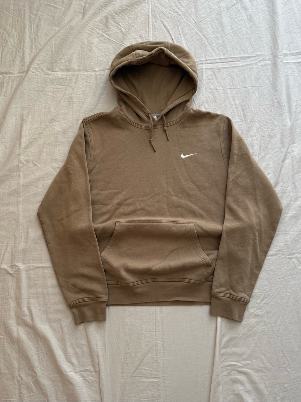 Tan Nike solo swoosh hoodie Men’s M